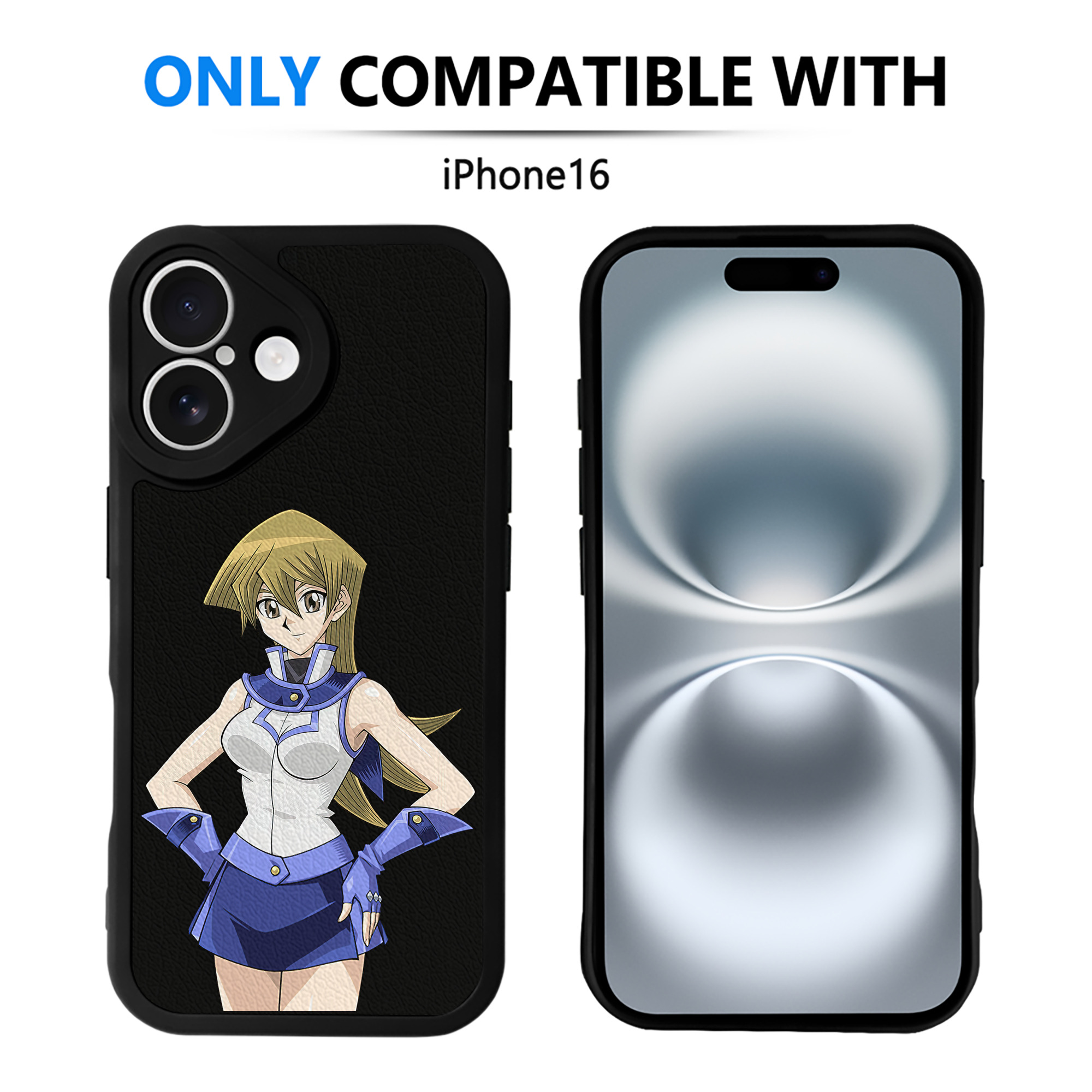 遊☆戯☆王 Yu-Gi-Oh! 【iPhone 16シリーズ対応】シリコンスマホケース（レザー調） 材質：シリコン